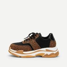 Romwe Lace-up Chunky  Suede  Sneakers