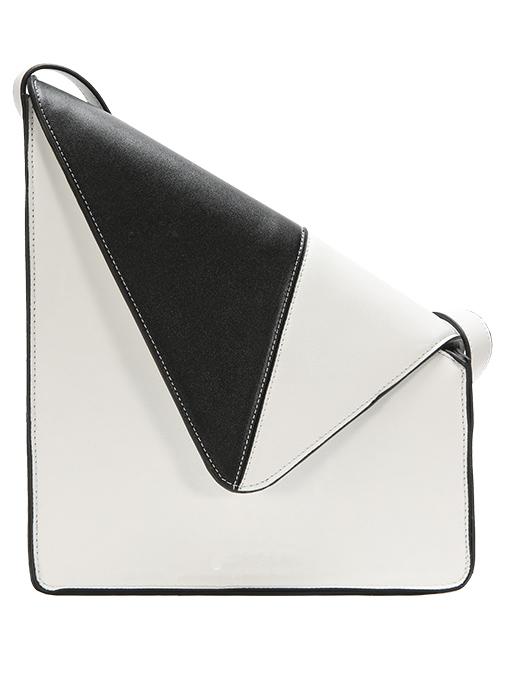 Romwe White Magnetic Pu Shoulder Bag