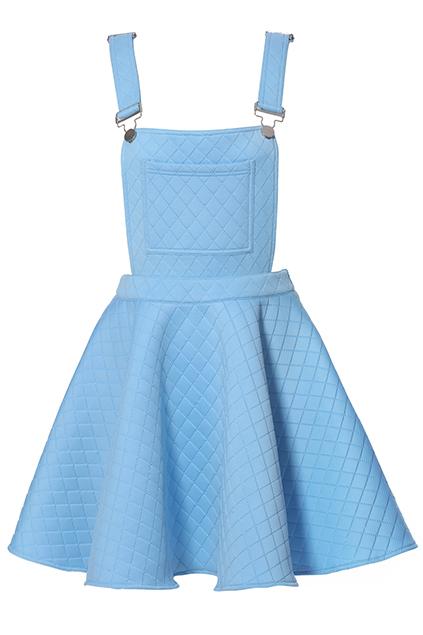 Romwe Rhombus Suspender Skirt