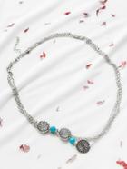 Romwe Silver Charm Vintage Layered Head Chain