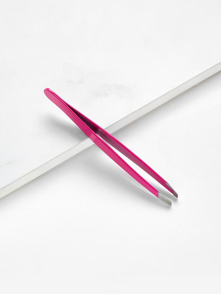 Romwe Stainless Steel Slanted Eyebrow Tweezer
