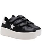 Romwe Black Round Toe Star Pattern Flats