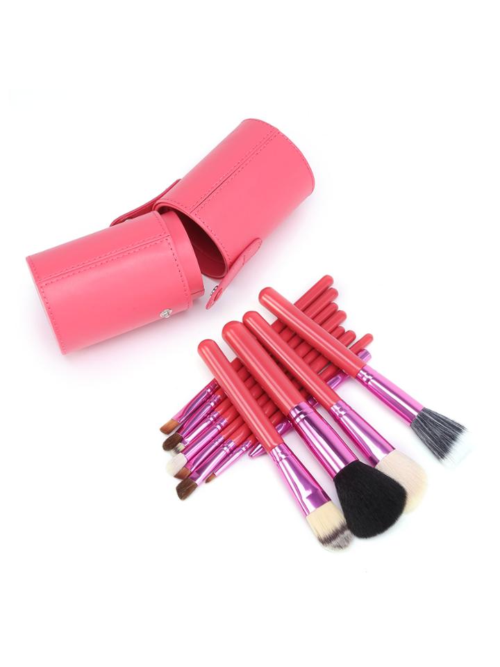 Romwe Chunky Makeup Brush With Storage Bucket