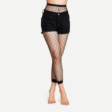 Romwe Fishnet Design Leggings