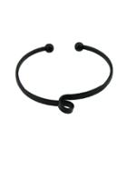 Romwe Black Open Cuff Bracelets For Women Bijoux Jewelry