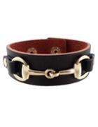 Romwe Pu Leather Wrap Bracelet