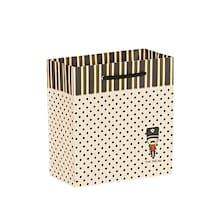Romwe Polka Dot Print Medium Paper Bag