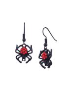 Romwe Spider Design Drop Earrings