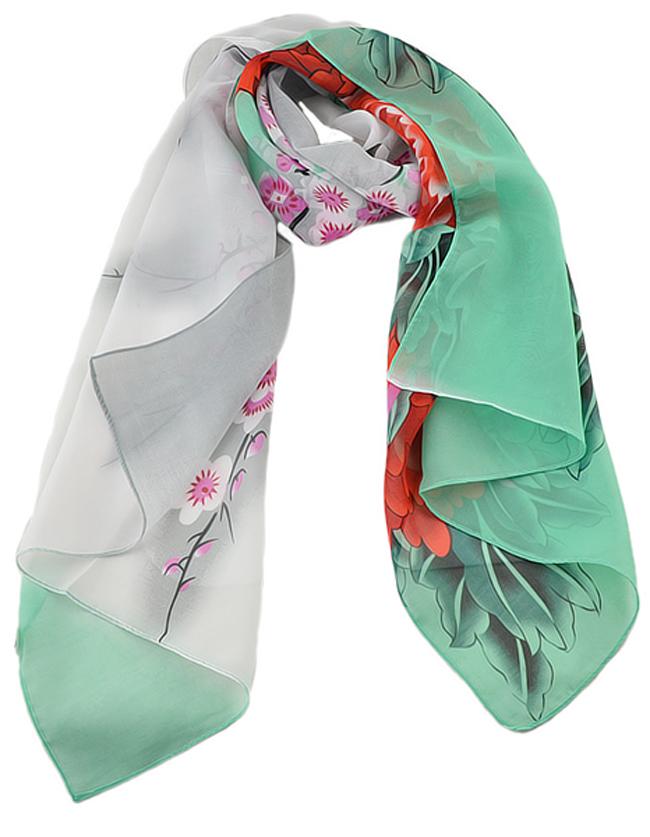 Romwe Flower Pinted Fashionable Scarf