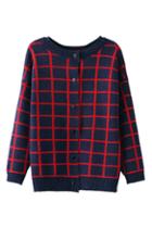 Romwe Plaid Buttoned Dual-tone Cardigan