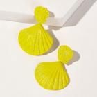 Romwe Seashell Design Drop Earrings 1pair