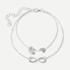 Romwe Letter G Detail Layered Chain Anklet