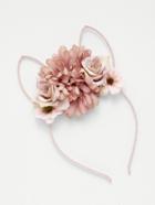Romwe Flower Embellished Ear Design Headband