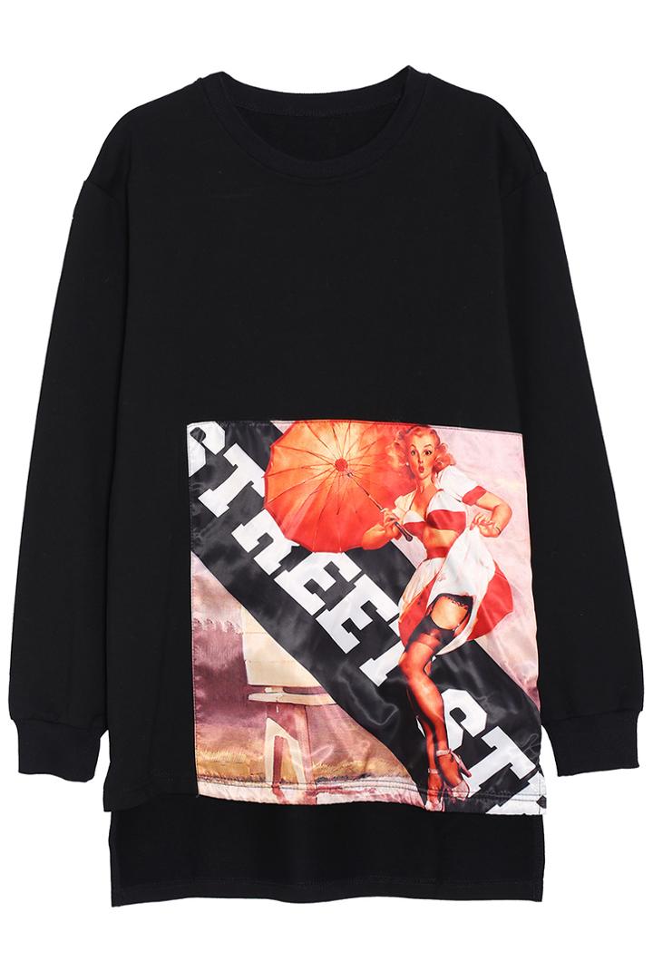 Romwe Vintage Comic Sweatshirt