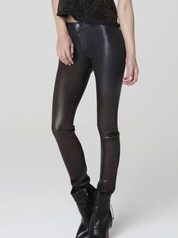 Romwe High Waist Single Button Skinny Leggings