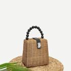 Romwe Twist Lock Box Bag With Ball Handle