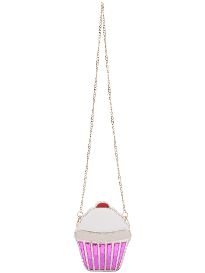 Romwe White Ice Cream Pu Chain Bag