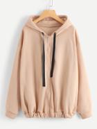 Romwe Letter Print Patch Detail Hooded Zip Up Jacket