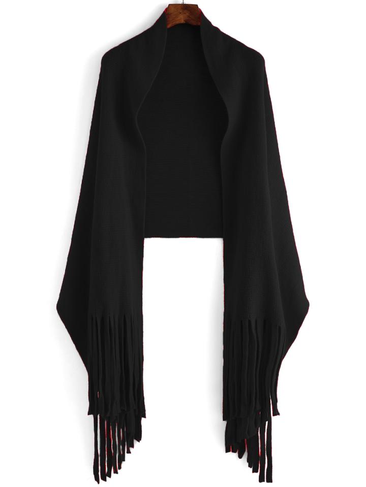 Romwe Classic Fringe Scarf