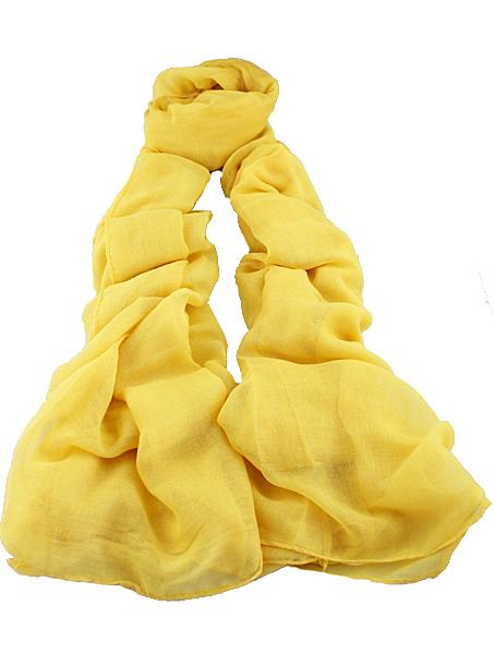 Romwe Vintage Yellow Sheer Scarves