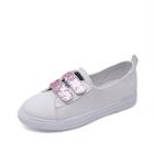 Romwe Glitter Velcro Canvas Shoes