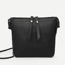Romwe Double Zip Pu Bag
