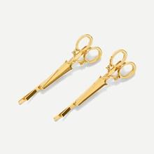 Romwe Scissors Design Hair Clip 1pair