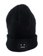 Romwe Tide Fashion Black Big Popular Autumn And Winter Thick Stick Needle Face Knitting Hat