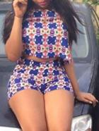 Romwe Short Sleeve Crop Top With Flower Print Shorts