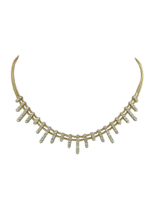 Romwe Full Diamond Luxury Choker Necklace