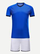 Romwe Men Italy Football Host Team T-shirt With Shorts