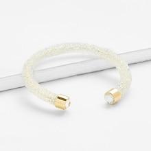 Romwe Glitter Design Cuff Bracelet