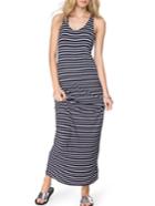 Romwe Halter Striped Shift Dress