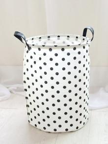 Romwe Polka Dot Organizer Bucket
