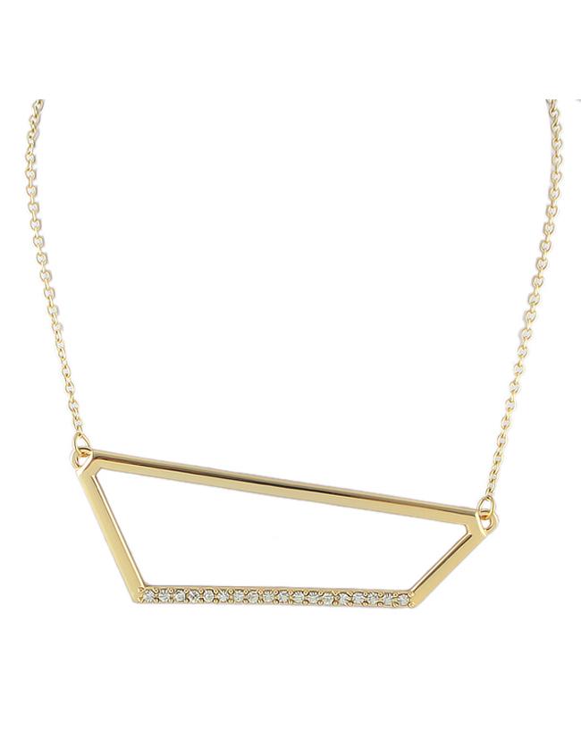 Romwe Gold Plated Fashion Necklace