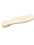 Romwe Gold Color Comb Shape Small Hair Clip