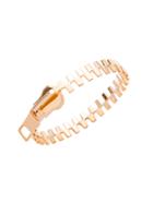 Romwe Gold Plated Zipper Design Bangle
