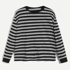 Romwe Men Two Tone Striped T-shirt