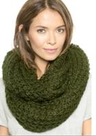 Romwe Awesome Cable Knit Scarf--olive