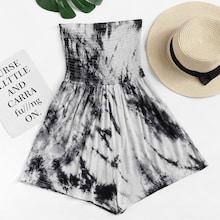 Romwe Tie Dye Tube Romper