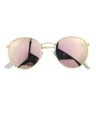 Romwe Pink Round Oversized Sunglasses