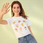 Romwe Letter And Floral Print Tee