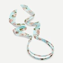 Romwe Flora Print Double Layered Headband