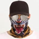 Romwe Men Animal Pattern Half Cover Multifunctional Scarf