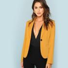 Romwe Nocth Collar Pocket Front Blazer