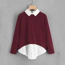 Romwe Plus 2 In 1 Blouse