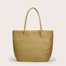 Romwe Braided Design Tote Bag