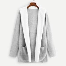 Romwe Waterfall Open Front Cardigan
