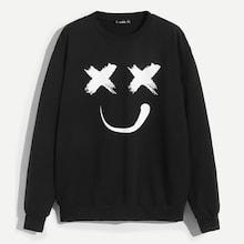 Romwe Men Cartoon Print Pullover