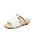 Romwe Open Toe Cut Out Sandals